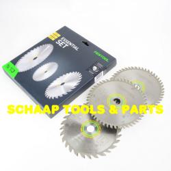 Cirkelzaagblad 160x20x2,2 mm set Essential met 3 zaagbladen voor TS 55, TSC 55, ATF 55 | 578565